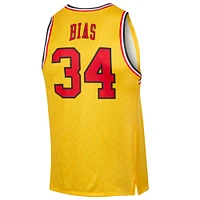 Maillot de joueur réplique Under Armour Len Bias Gold Maryland Terrapins pour homme