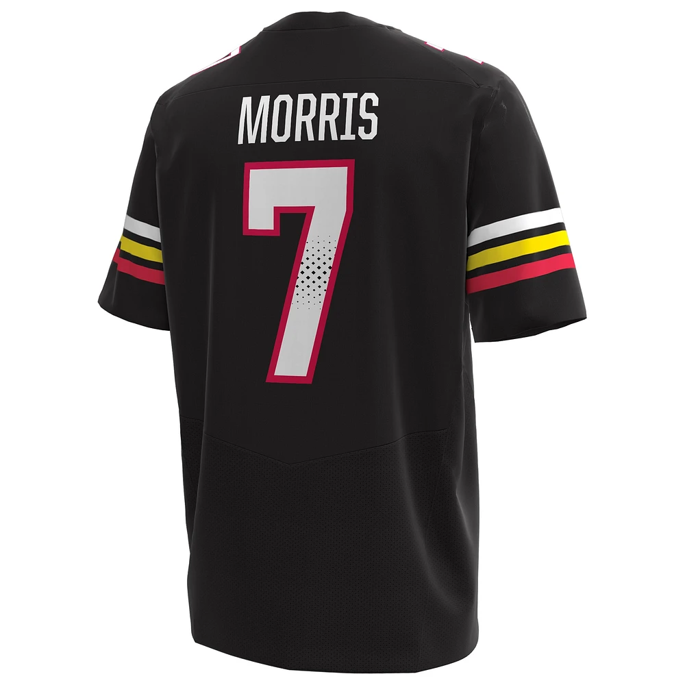 Men's Under Armour MJ Morris Black Maryland Terrapins NIL Football Replica Player Jersey