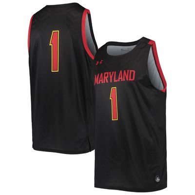 Men's Under Armour #1 Maryland Terrapins College Replica Basketball Jersey