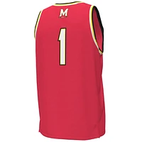 Maillot de basket-ball réplique Under Armour #1 Maryland Terrapins rouge pour homme