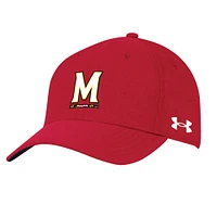 Casquette réglable rouge Maryland Terrapins Airvent Performance Under Armour pour homme