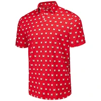 Men's Under Armour Red Maryland Terrapins Gameday Performance Polo