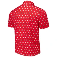 Men's Under Armour Red Maryland Terrapins Gameday Performance Polo