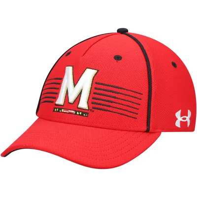 Maryland Terrapins Under Armour Iso-Chill Blitzing Accent Flex Hat - Red