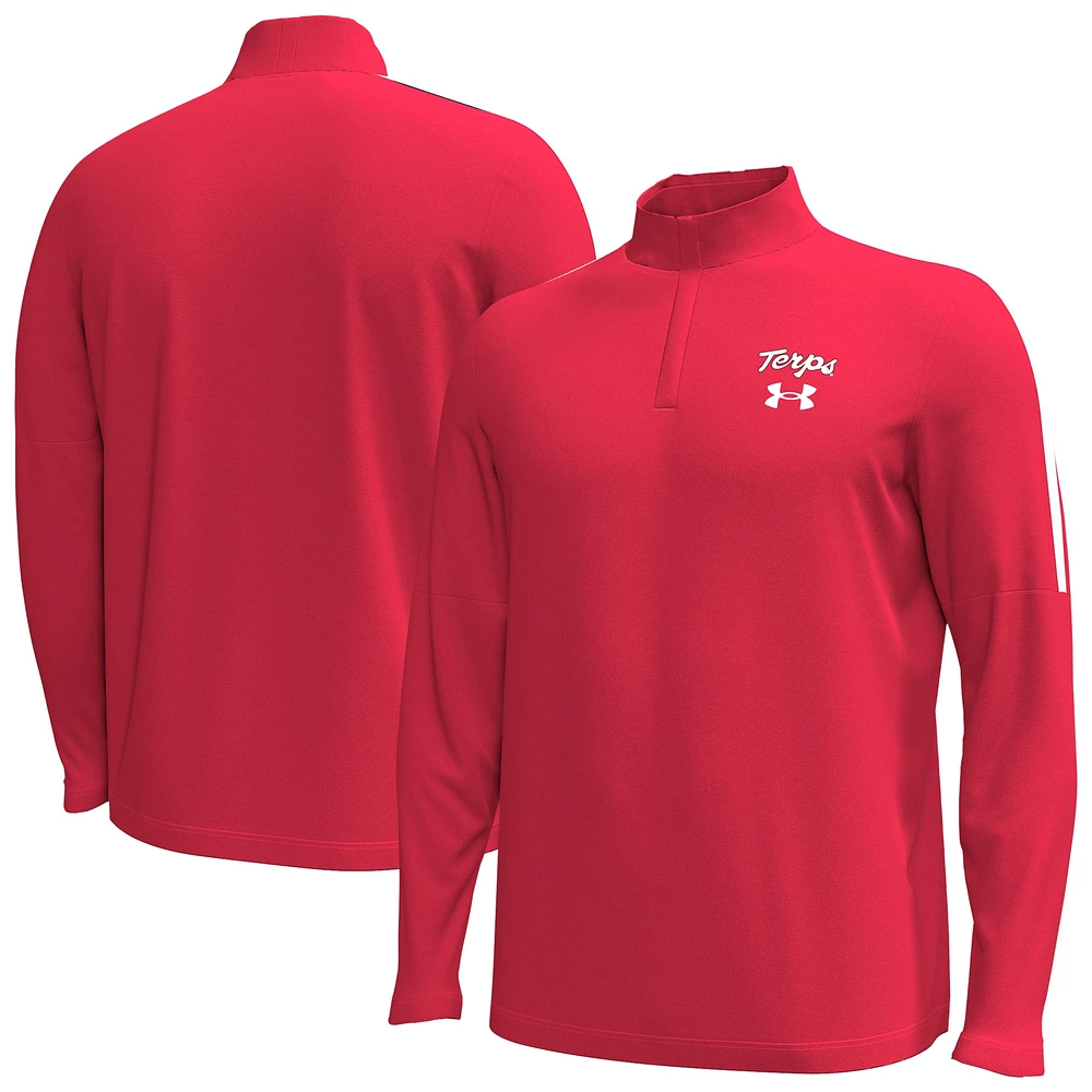 Veste à glissière quart de tour Maryland Terrapins Playoff Performance pour homme Under Armour