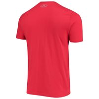 Men's Under Armour Red Maryland Terrapins School Logo Performance Cotton T-Shirt