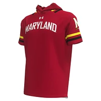 Men's Under Armour Red Maryland Terrapins Shooter Raglan Hoodie T-Shirt