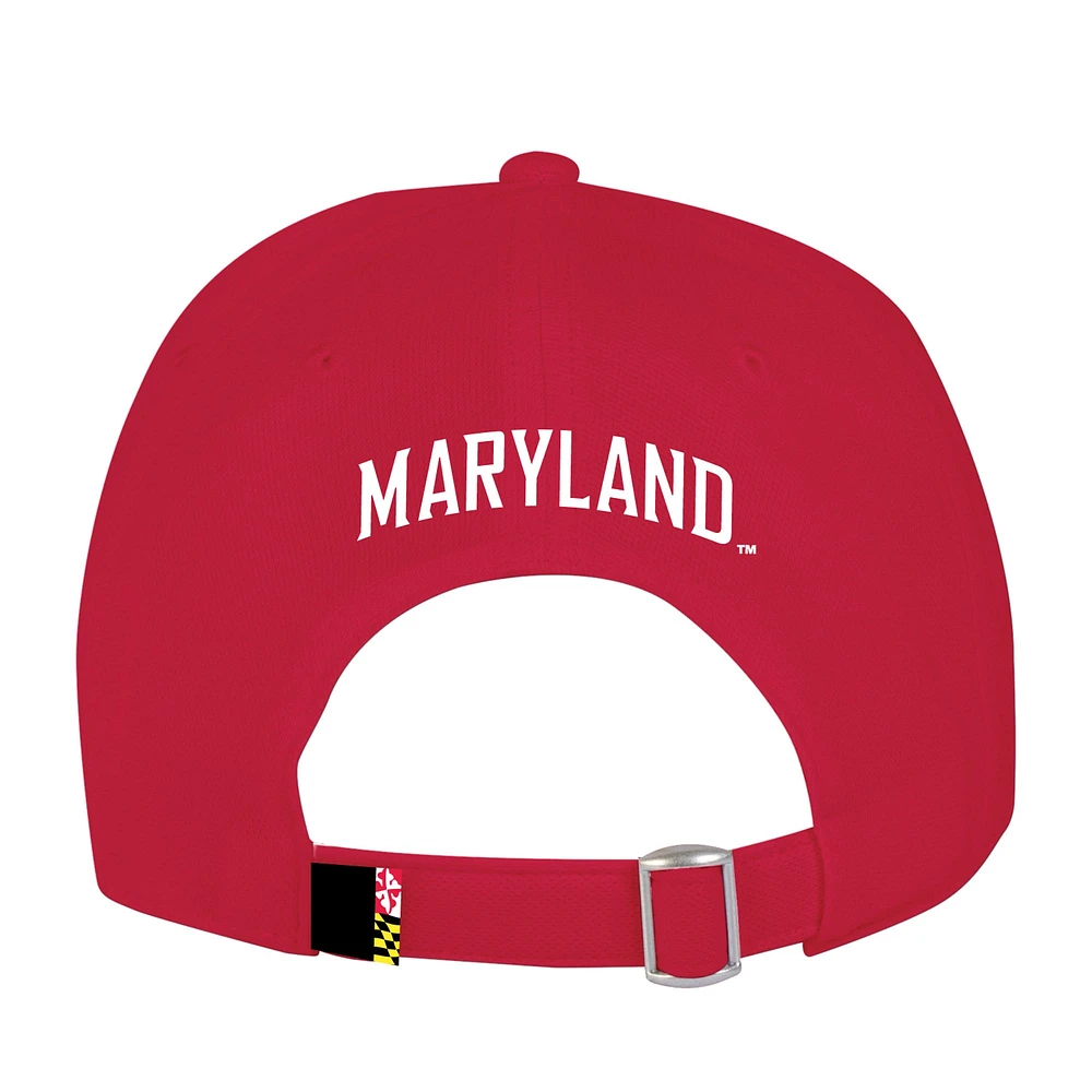 Men's Under Armour  Red Maryland Terrapins Sideline Blitzing Accent Adjustable Hat