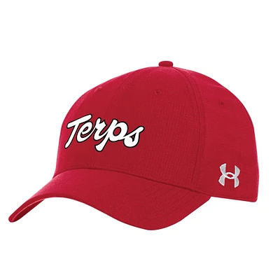 Casquette ajustable Sideline Performance pour homme Maryland Terrapins rouge Under Armour