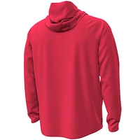 Men's Under Armour Red Maryland Terrapins Unstoppable Performance Fleece Hoodie Half-Zip Jacket