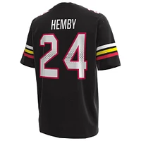 Men's Under Armour Roman Hemby Black Maryland Terrapins NIL Football Replica Player Jersey