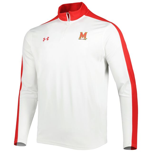 Under Armour Maryland Terrapins - Veste légère à col montant et performance pour homme Blanc