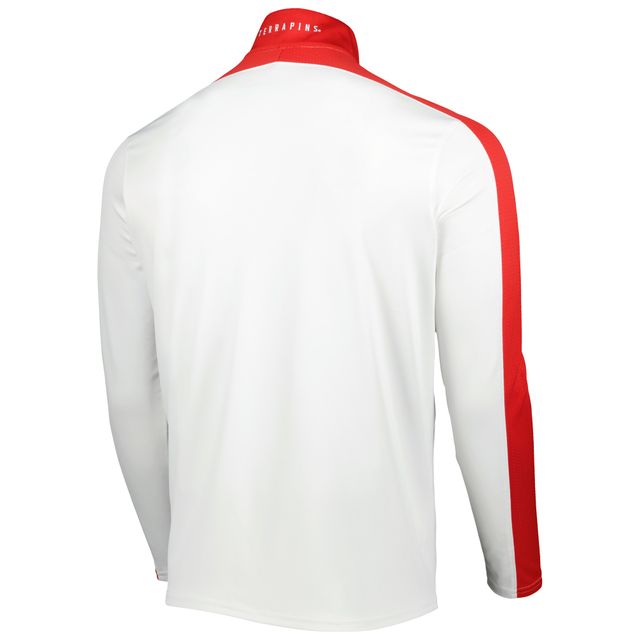 Under Armour Maryland Terrapins - Veste légère à col montant et performance pour homme Blanc