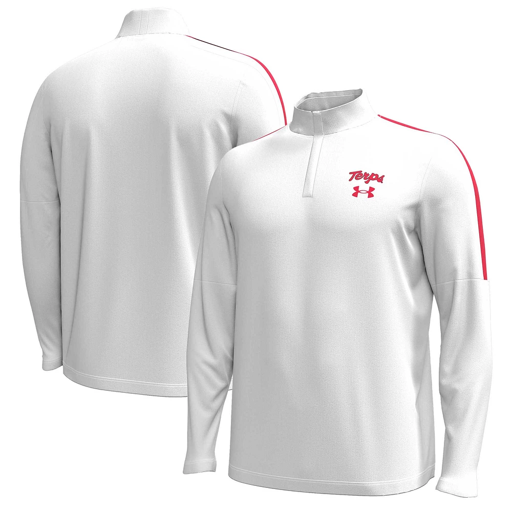 Men's Under Armour Maryland Terrapins Playoff Performance Quarter-Zip Jacket