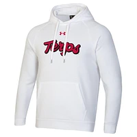 Sweat à capuche raglan Under Armour Maryland Terrapins Script toute la journée pour homme, blanc