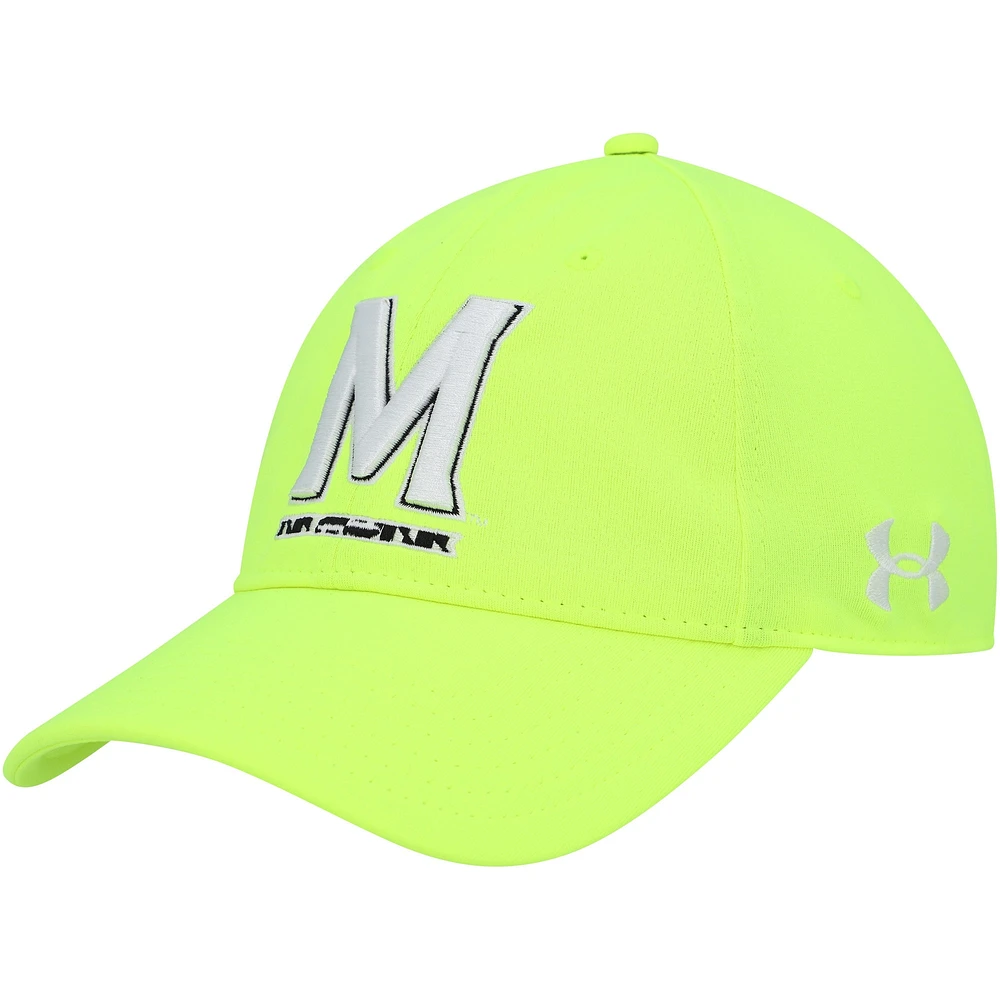 Men's Under Armour  Yellow Maryland Terrapins Signal Caller Performance Adjustable Hat