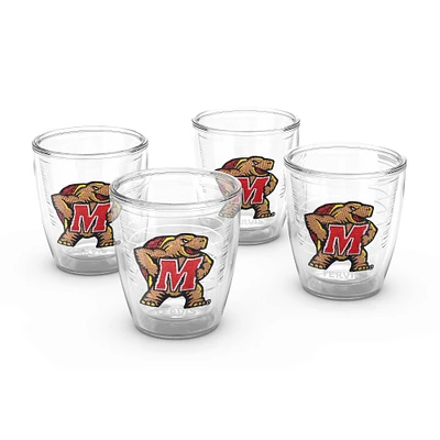 Tervis Maryland Terrapins, paquet de 4, 12 oz. Ensemble de gobelets emblème