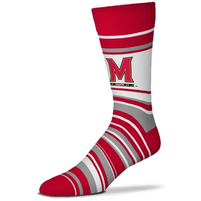 Maryland Terrapins For Bare Feet Unisex Mas Stripe Crew Socks