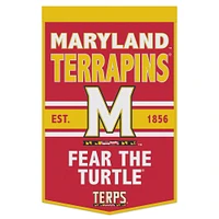 WinCraft Maryland Terrapins Bannière avec slogan 24" x 38"