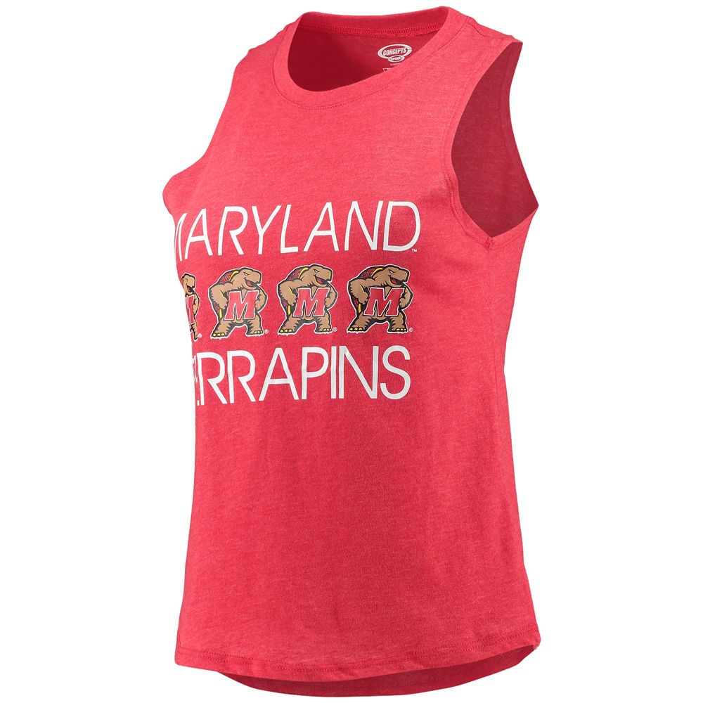 Women's Concepts Sport Black/Red Maryland Terrapins Tank Top & Pants Sleep Set