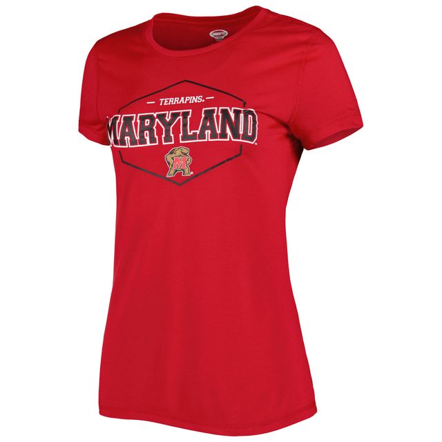 Concepts Sport T-shirt et pantalon en flanelle Maryland Terrapins Badge rouge/noir pour femme