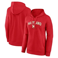 Sweat à capuche rouge pour femme Fanatics Maryland Terrapins Campus