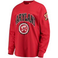 Women's Red Maryland Terrapins Edith Long Sleeve T-Shirt