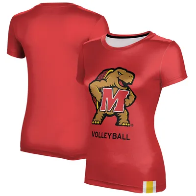 Maryland Terrapins Women's Volleyball T-Shirt - Red