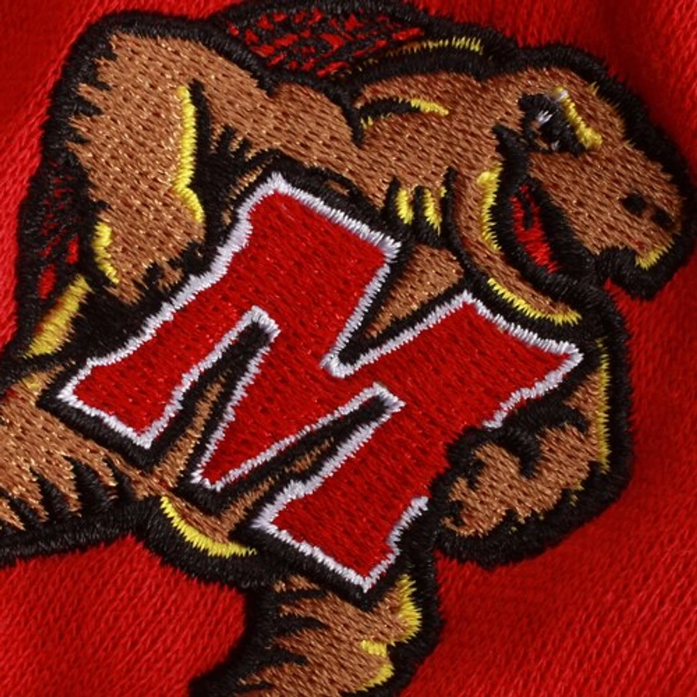 Women's Stadium Athletic Red Maryland Terrapins Arched Name Full-Zip Hoodie