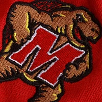 Women's Stadium Athletic Red Maryland Terrapins Arched Name Full-Zip Hoodie
