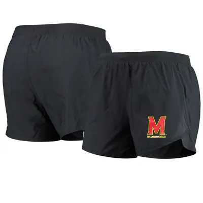 Maryland Terrapins Under Armour Women's Fly By Run 2.0 Performance Shorts - Black