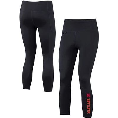 Under Armour Maryland Terrapins Motion Performance Legging court pour femme Noir