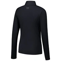 Veste noire à fermeture éclair intégrale anti-transpiration Soft Motion pour femmes Under Armour Maryland Terrapins