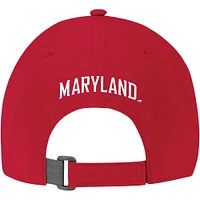 Casquette réglable avec logo rouge Maryland Terrapins Under Armour pour femme