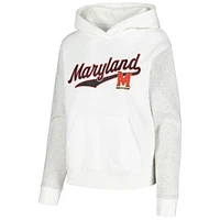 Sweat à capuche Under Armour Maryland Terrapins All Day pour femme, blanc