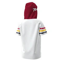 Youth Under Armour  White Maryland Terrapins ArmourFuse Jersey Raglan Hooded T-Shirt