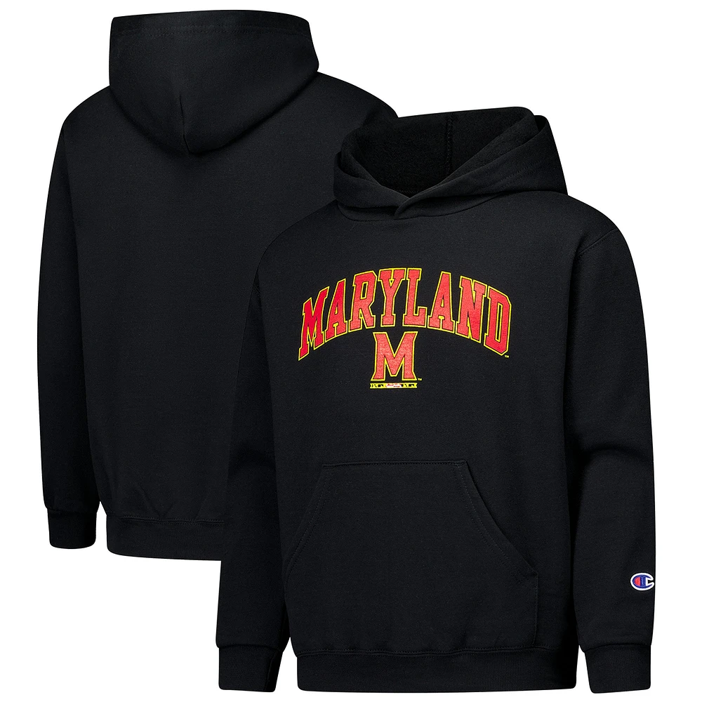 Sweat à capuche noir Maryland Terrapins Campus Champion des jeunes