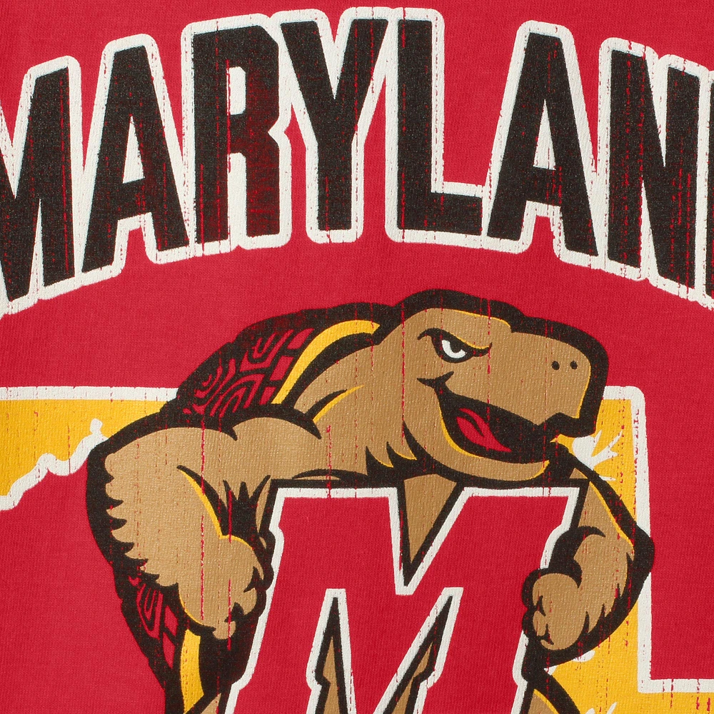 T-shirt rouge de mascotte Maryland Terrapins Strong champion la jeunesse