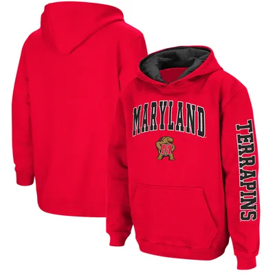 Maryland Terrapins Colosseum Youth 2-Hit Team Pullover Hoodie - Red