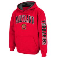 Youth Colosseum Red Maryland Terrapins 2-Hit Team Pullover Hoodie