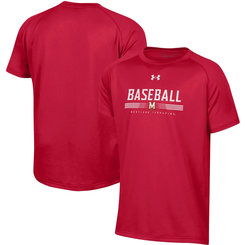 Lids Maryland Terrapins Armour Youth Team Issue Tech Raglan T-Shirt - Red | Brazos Mall