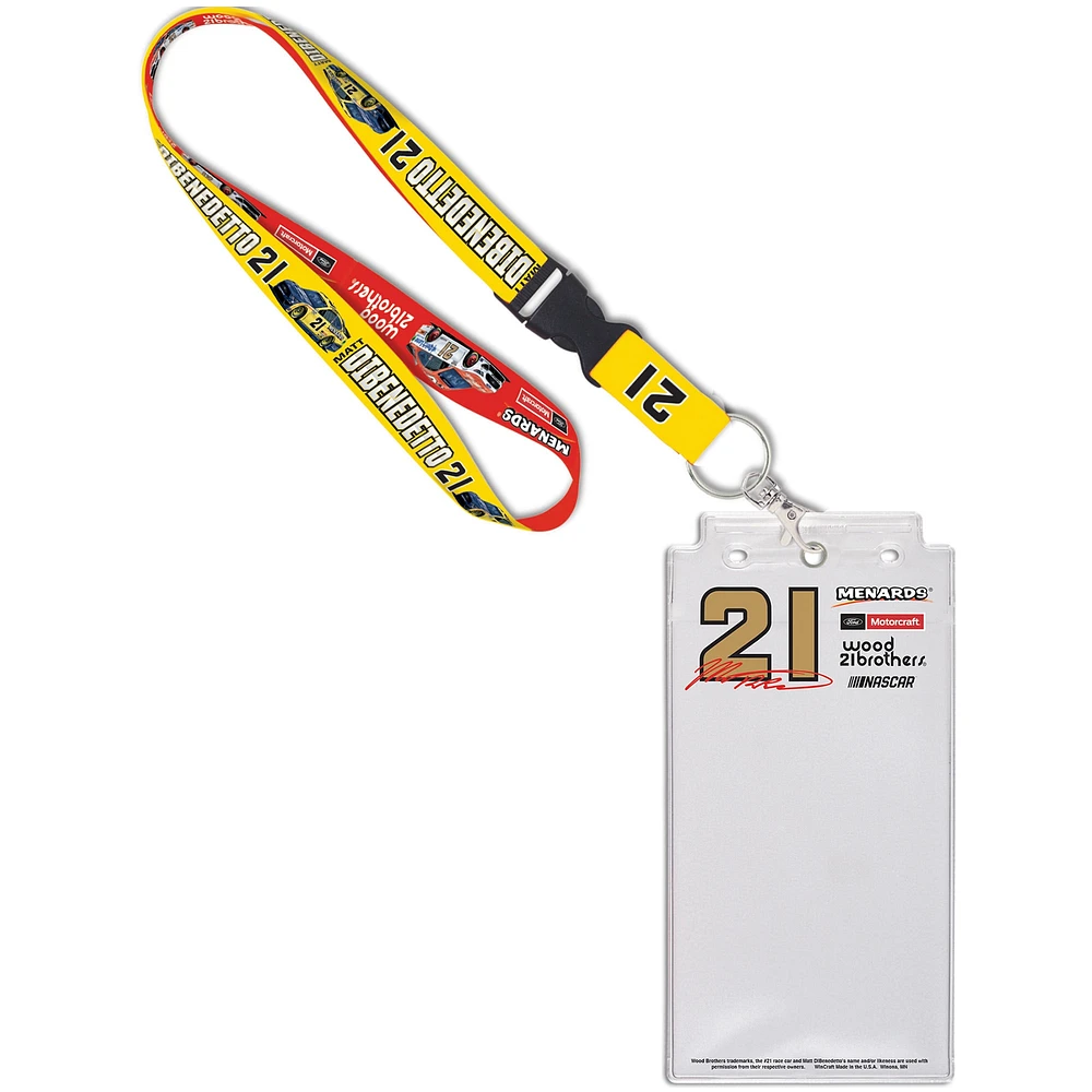 WinCraft Matt DiBenedetto Name and Number Credential Holder Lanyard