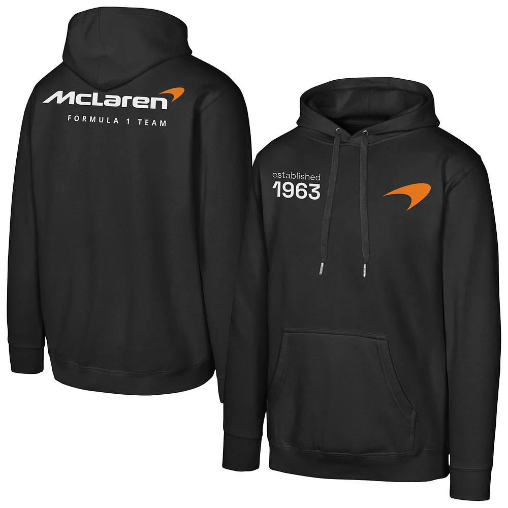 Sweat à capuche en polaire noir McLaren F1 Team pour homme