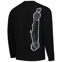 Sweat-shirt noir style course McLaren F1 Team pour homme