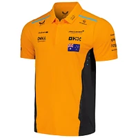 Men's Castore Oscar Piastri Orange McLaren F1 Team 2024 Driver Polo