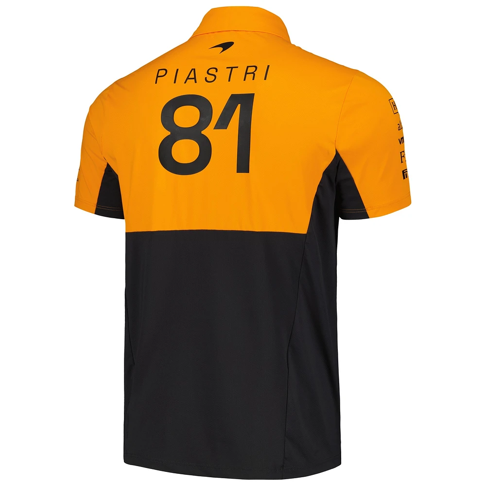 Men's Castore Oscar Piastri Orange McLaren F1 Team 2024 Driver Polo