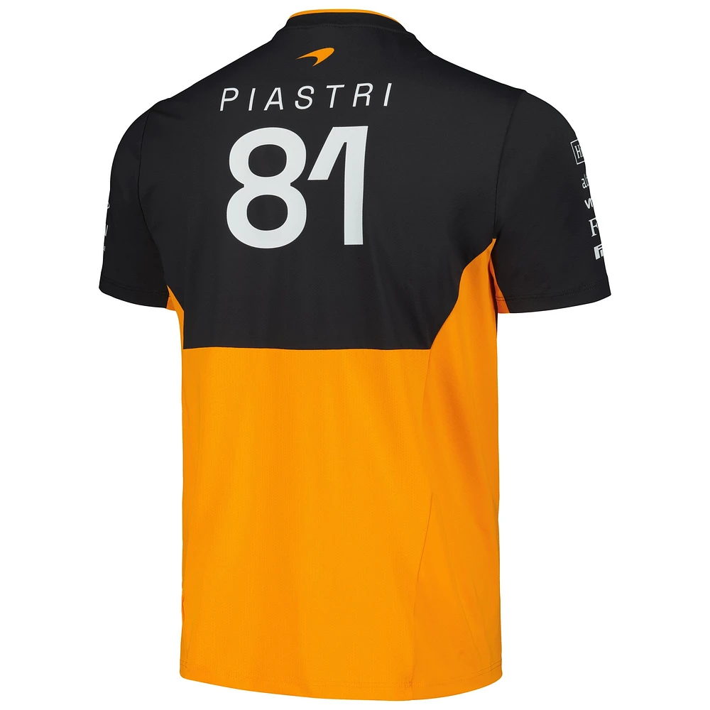 Men's Castore Oscar Piastri Orange McLaren F1 Team 2024 Set Up T-Shirt