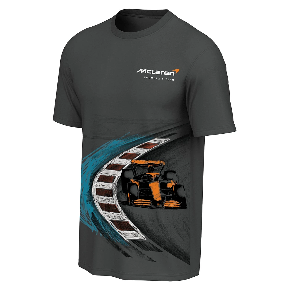 T-shirt anthracite pour homme McLaren F1 Team On The Track