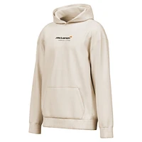 Men's  Cream McLaren F1 Team Drive Fast Washed Pullover Hoodie
