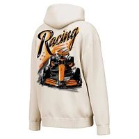 Men's  Cream McLaren F1 Team Drive Fast Washed Pullover Hoodie